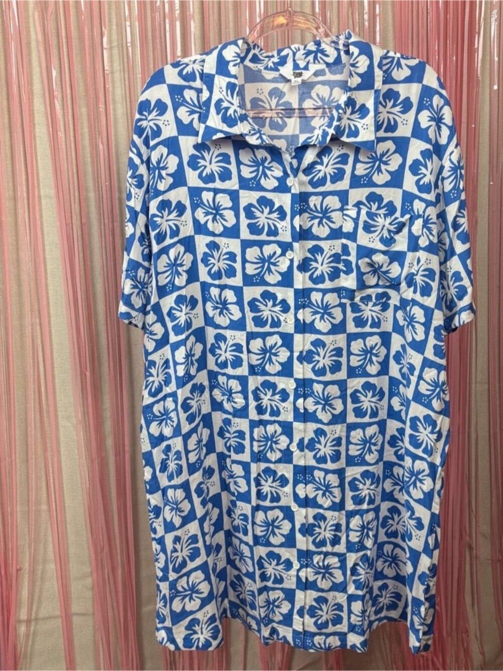 Ascot + Hart Button up lightweight shirt dress! SZ XL